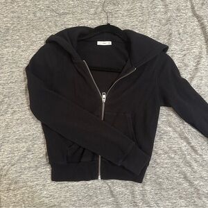 TNA waffle zip hoodie